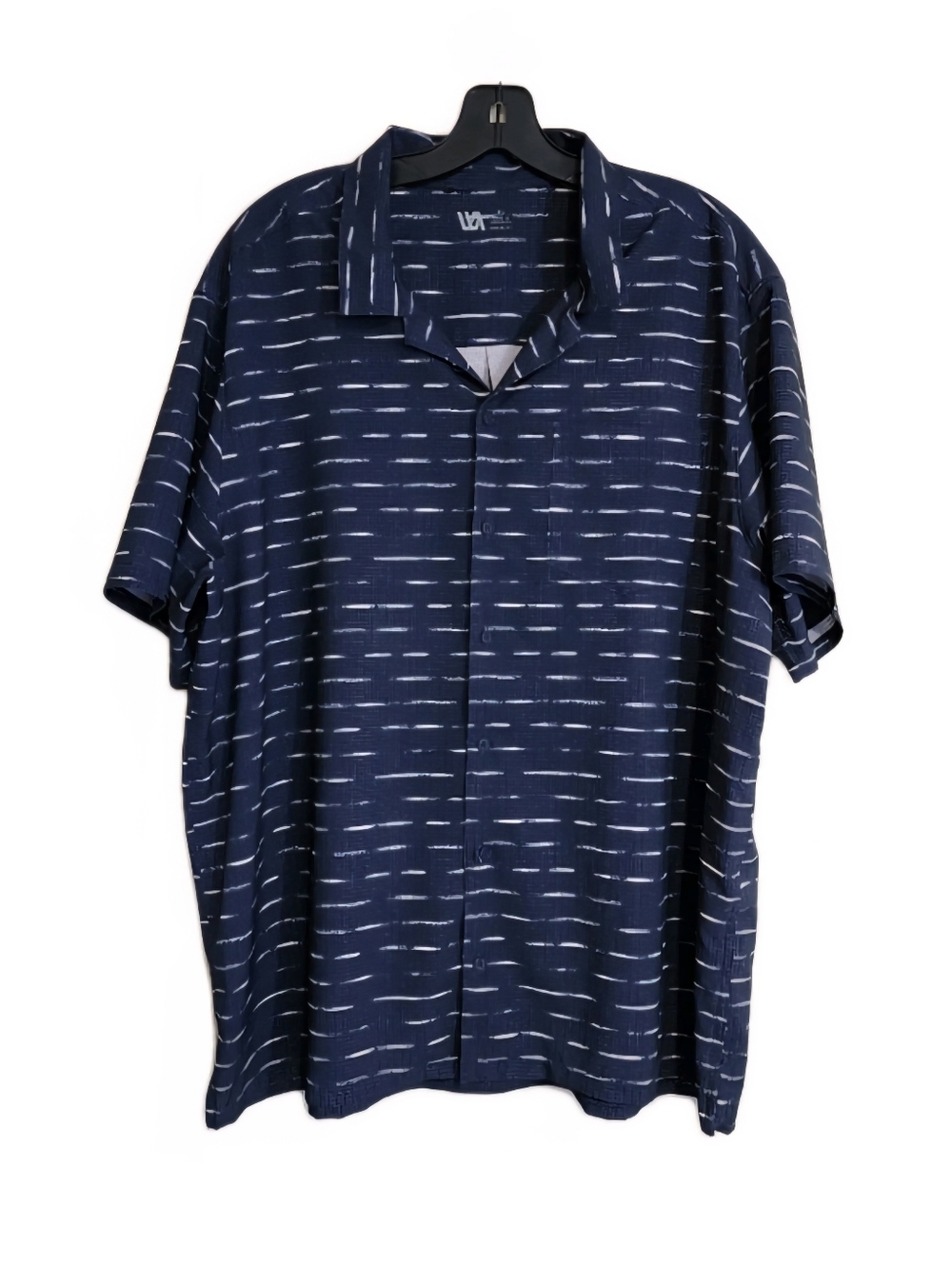 VRST Navy Blue Short Sleeve Button Up Shirt Mens XL Lightweight Casual